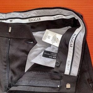 Haggar black slim fit dress pants